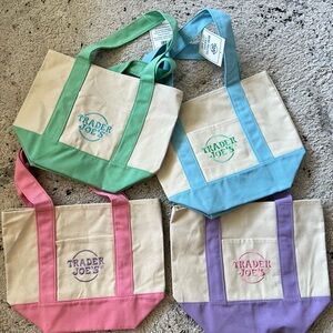 Canvas Tote Bag Set - Multicolor